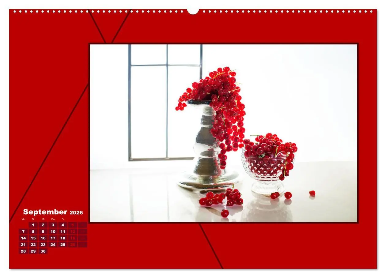 Bild: 9783457800768 | Powerfarbe Rot (Wandkalender 2026 DIN A2 quer), CALVENDO...