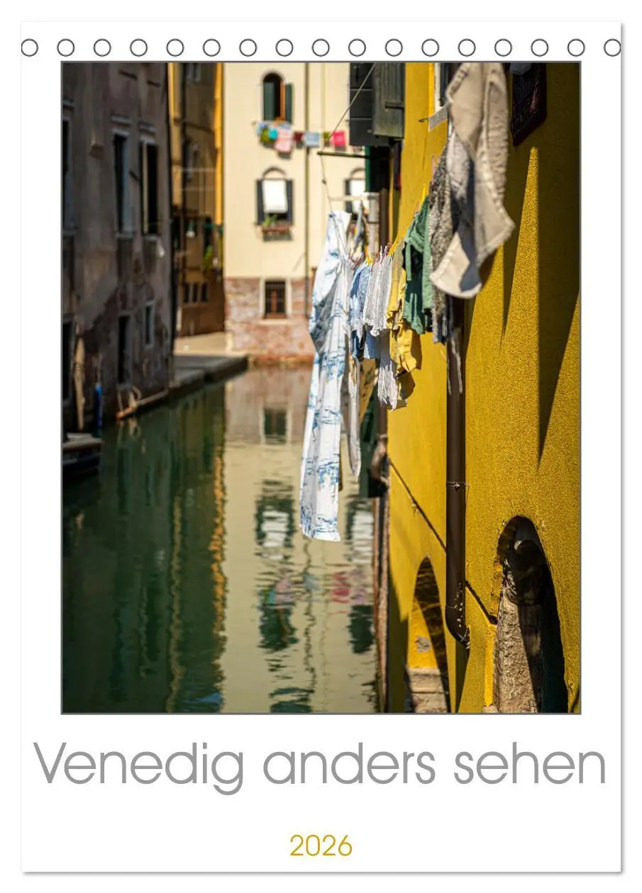 Cover: 9783516370768 | Venedig anders sehen (Tischkalender 2026 DIN A5 hoch), CALVENDO...