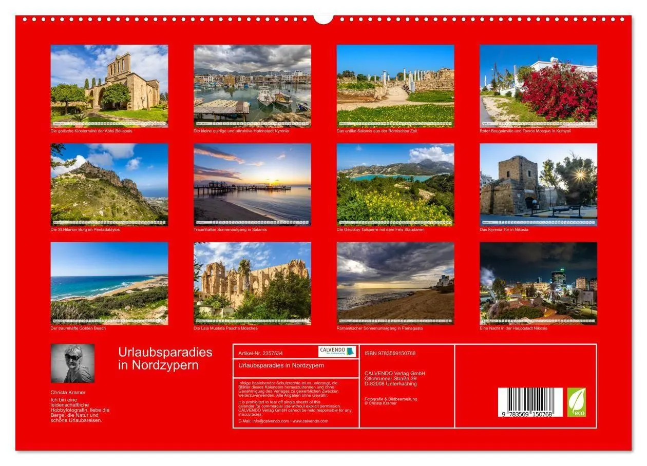 Bild: 9783569150768 | Urlaubsparadies in Nordzypern (hochwertiger Premium Wandkalender...