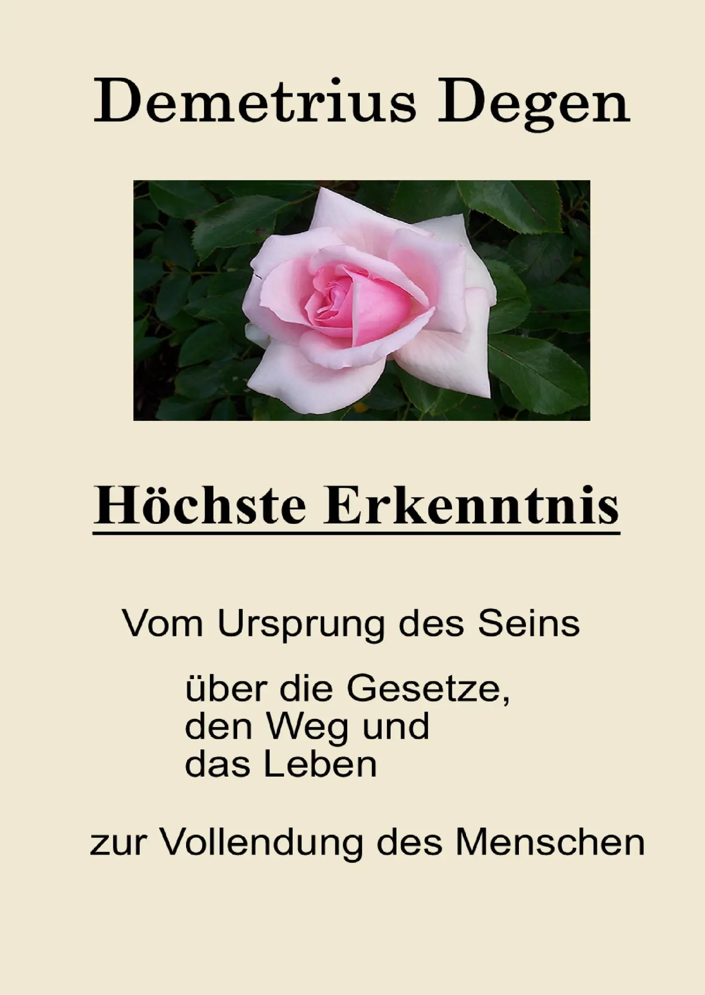 Cover: 9783839110768 | Höchste Erkenntnis | Demetrius Degen | Buch | 300 S. | Deutsch | 2009