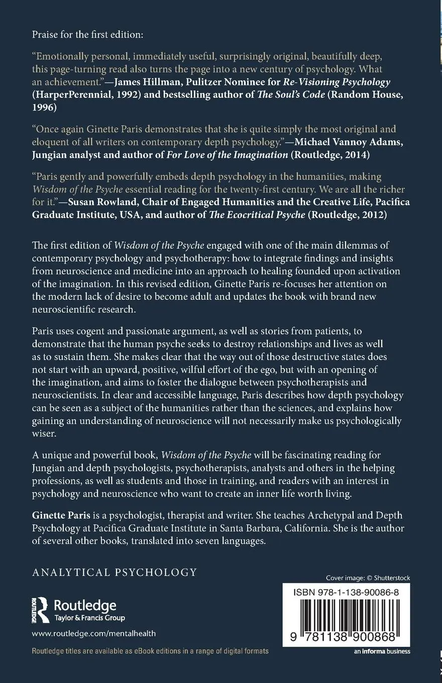 Rückseite: 9781138900868 | Wisdom of the Psyche | Beyond neuroscience | Ginette Paris | Buch