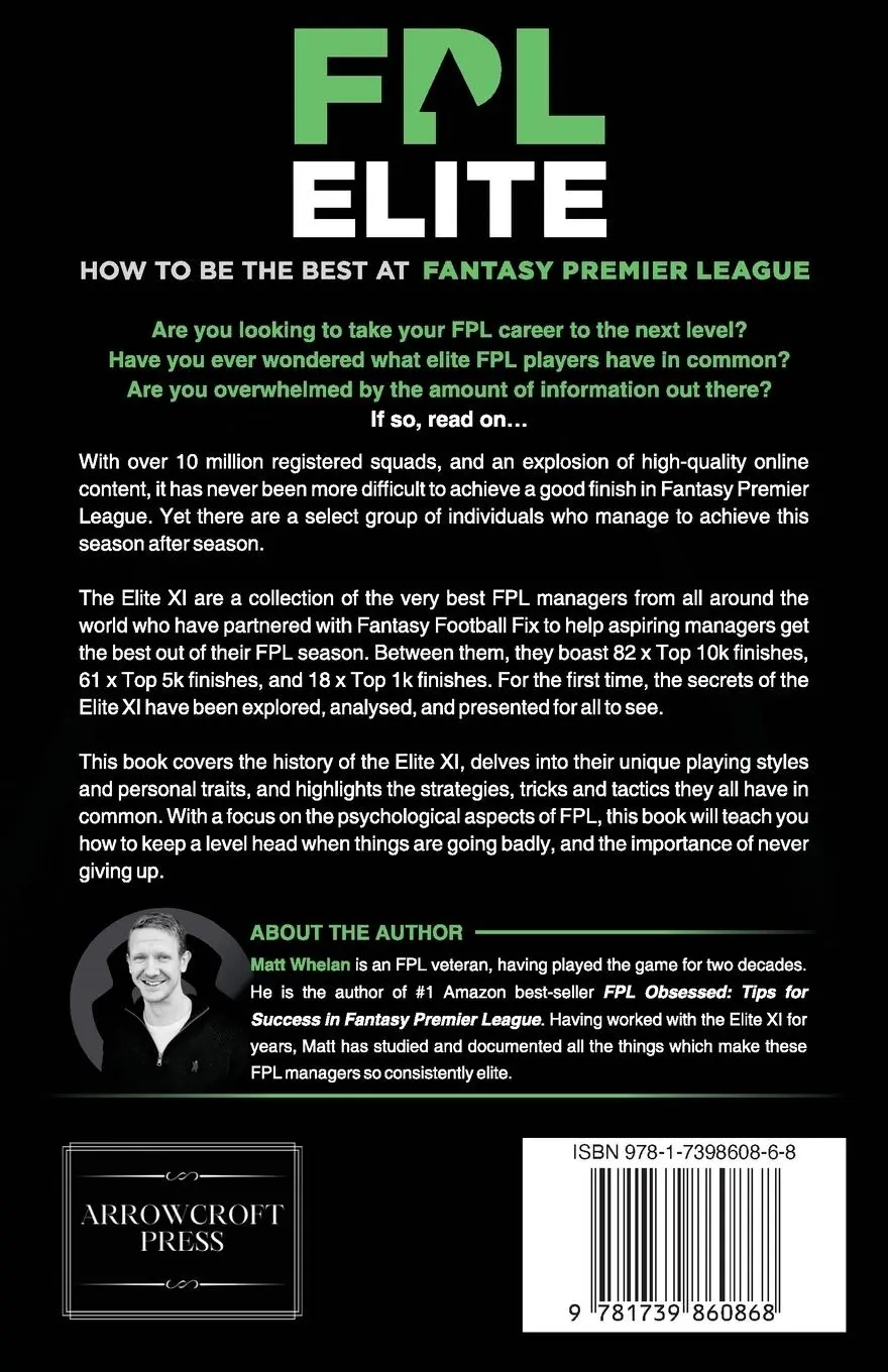 Rückseite: 9781739860868 | FPL Elite | How to Be the Best at Fantasy Premier League | Matt Whelan