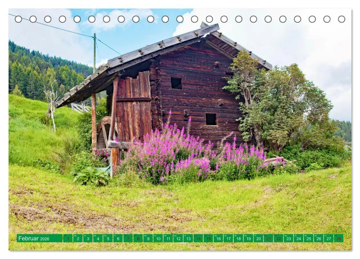 Bild: 9783457410868 | Ultental Wunderschöne alte Bauernhäuser (Tischkalender 2026 DIN A5...