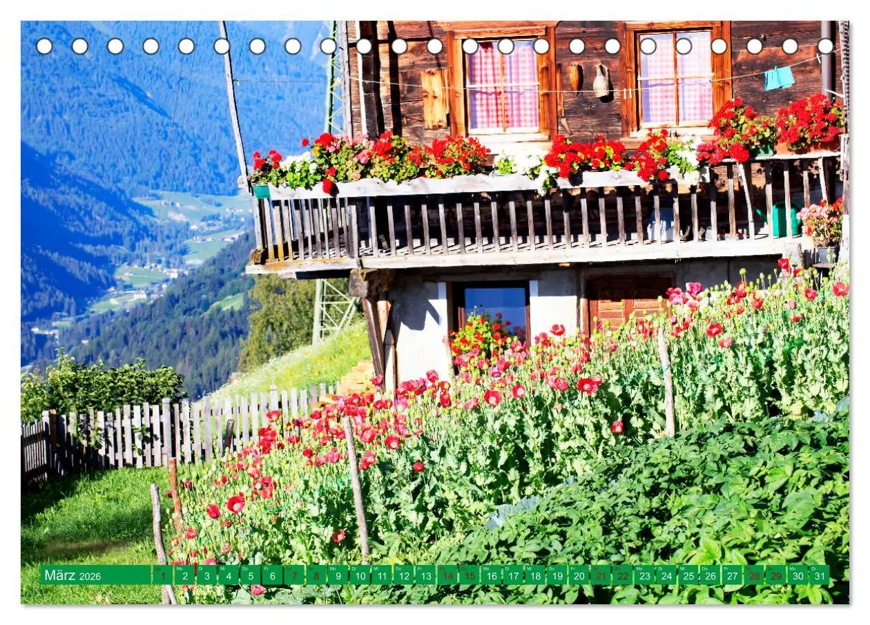 Bild: 9783457410868 | Ultental Wunderschöne alte Bauernhäuser (Tischkalender 2026 DIN A5...