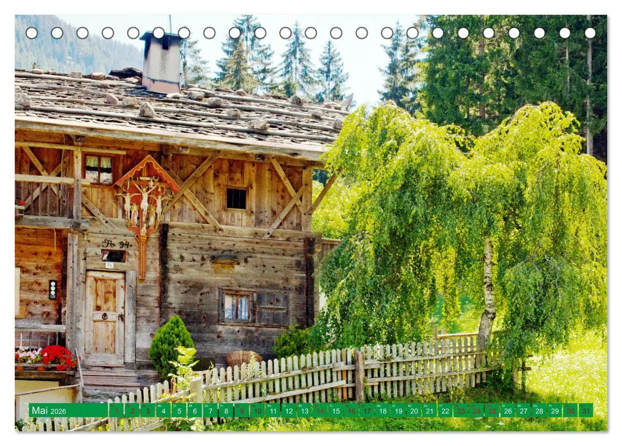 Bild: 9783457410868 | Ultental Wunderschöne alte Bauernhäuser (Tischkalender 2026 DIN A5...