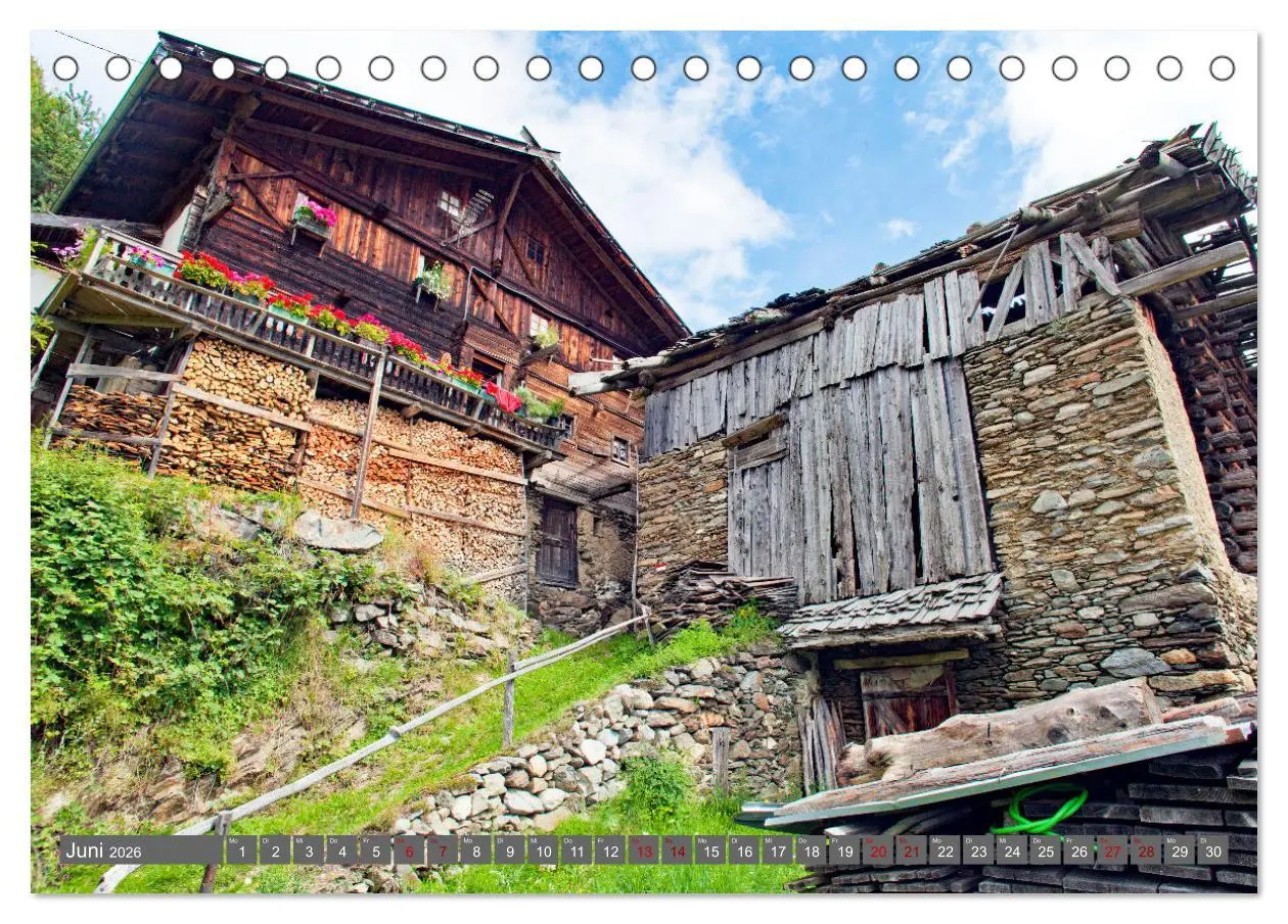 Bild: 9783457410868 | Ultental Wunderschöne alte Bauernhäuser (Tischkalender 2026 DIN A5...