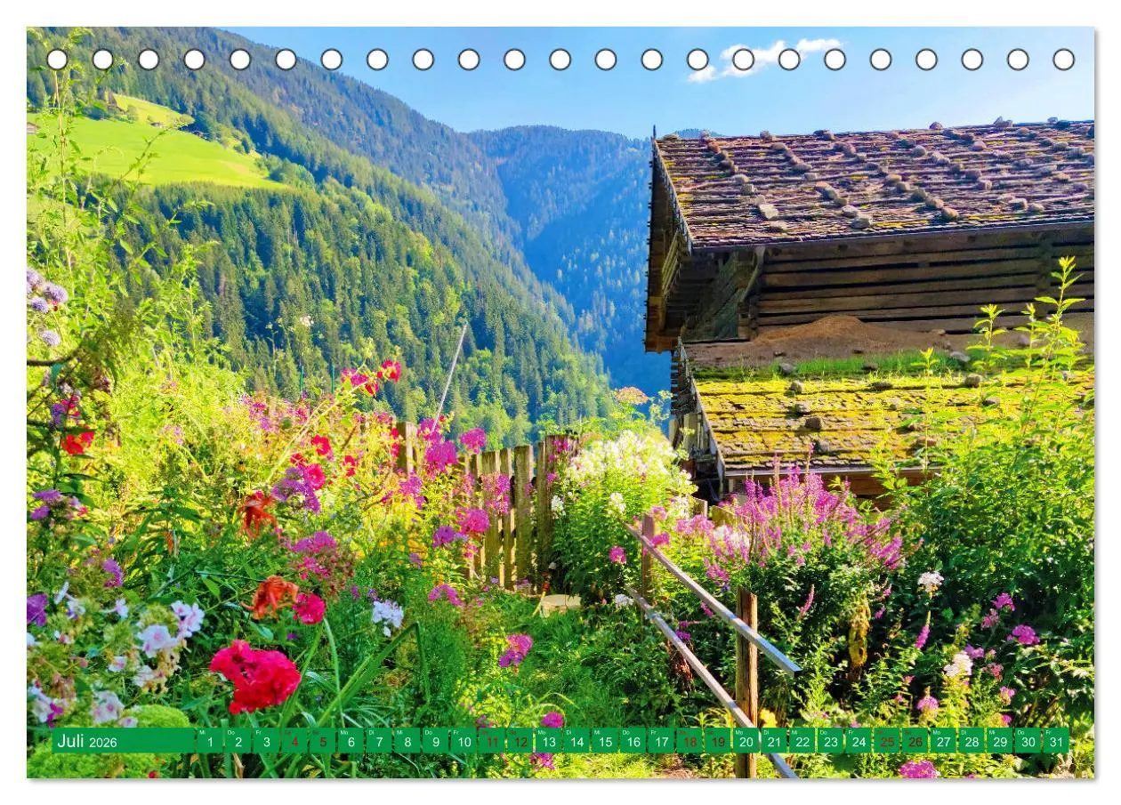 Bild: 9783457410868 | Ultental Wunderschöne alte Bauernhäuser (Tischkalender 2026 DIN A5...