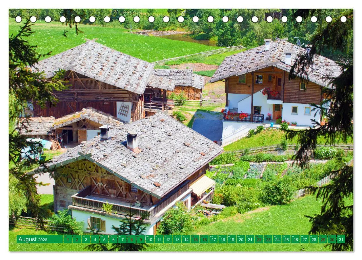 Bild: 9783457410868 | Ultental Wunderschöne alte Bauernhäuser (Tischkalender 2026 DIN A5...