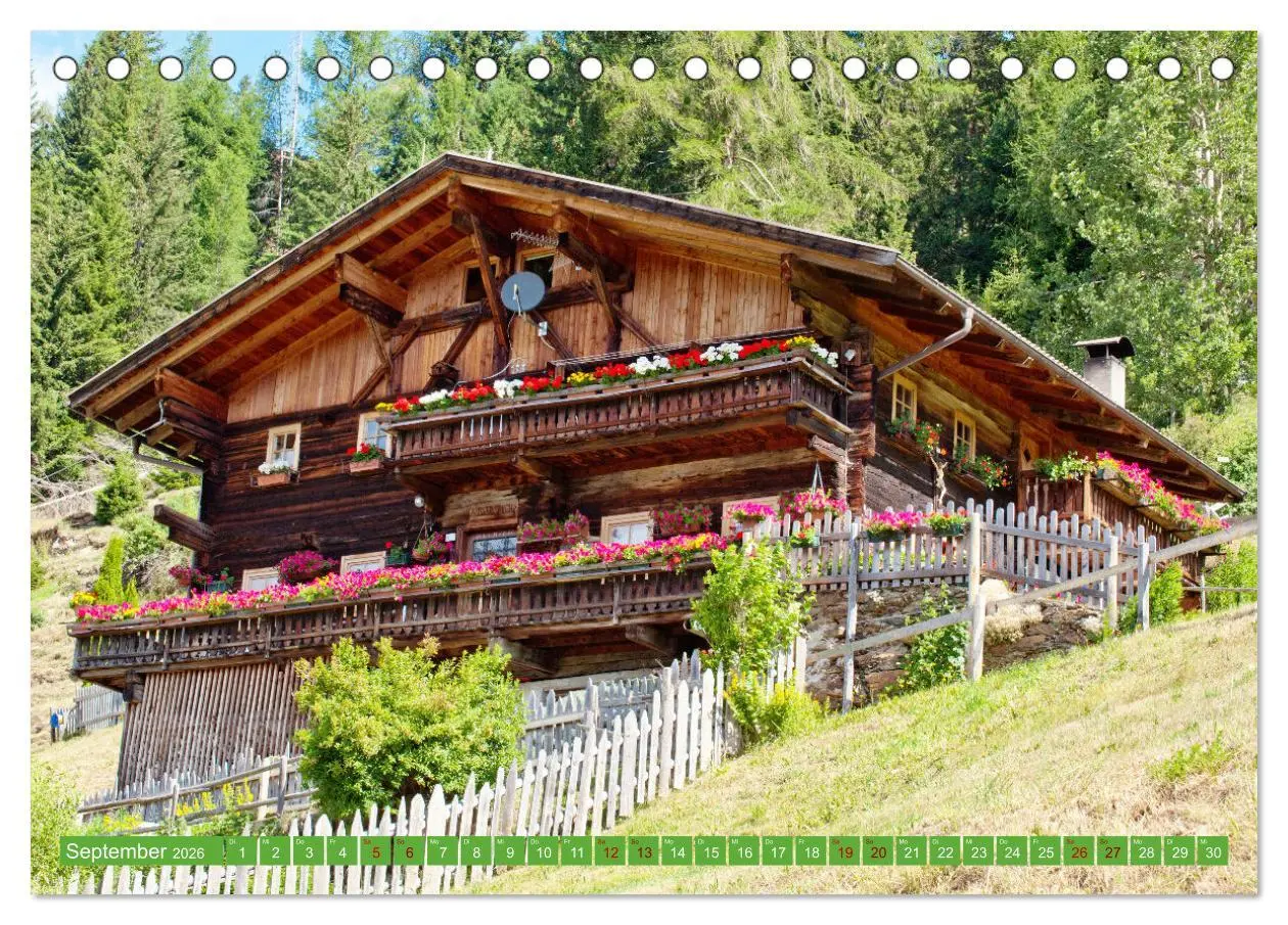 Bild: 9783457410868 | Ultental Wunderschöne alte Bauernhäuser (Tischkalender 2026 DIN A5...