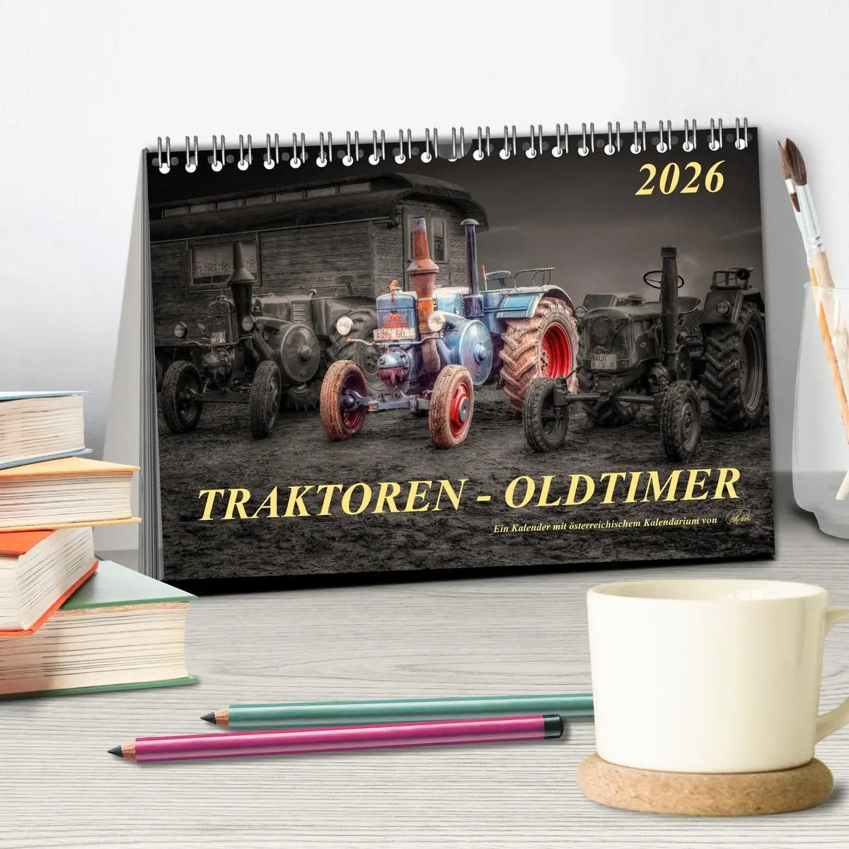 Bild: 9783516050868 | Traktoren - Oldtimer (Tischkalender 2026 DIN A5 quer), CALVENDO...