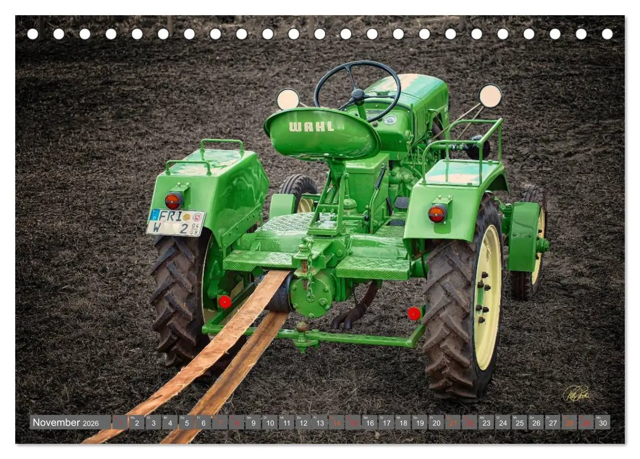 Bild: 9783516050868 | Traktoren - Oldtimer (Tischkalender 2026 DIN A5 quer), CALVENDO...