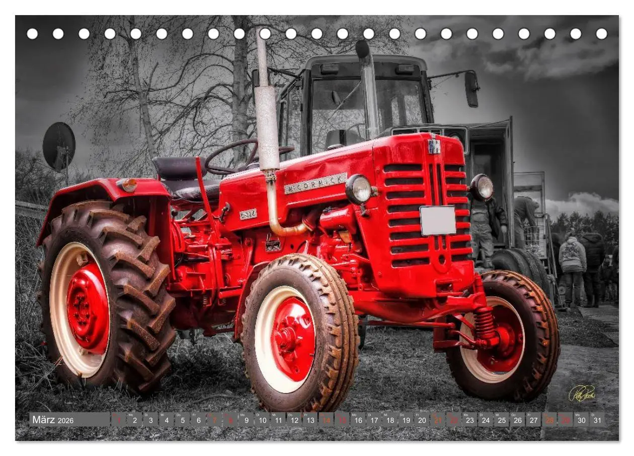 Bild: 9783516050868 | Traktoren - Oldtimer (Tischkalender 2026 DIN A5 quer), CALVENDO...