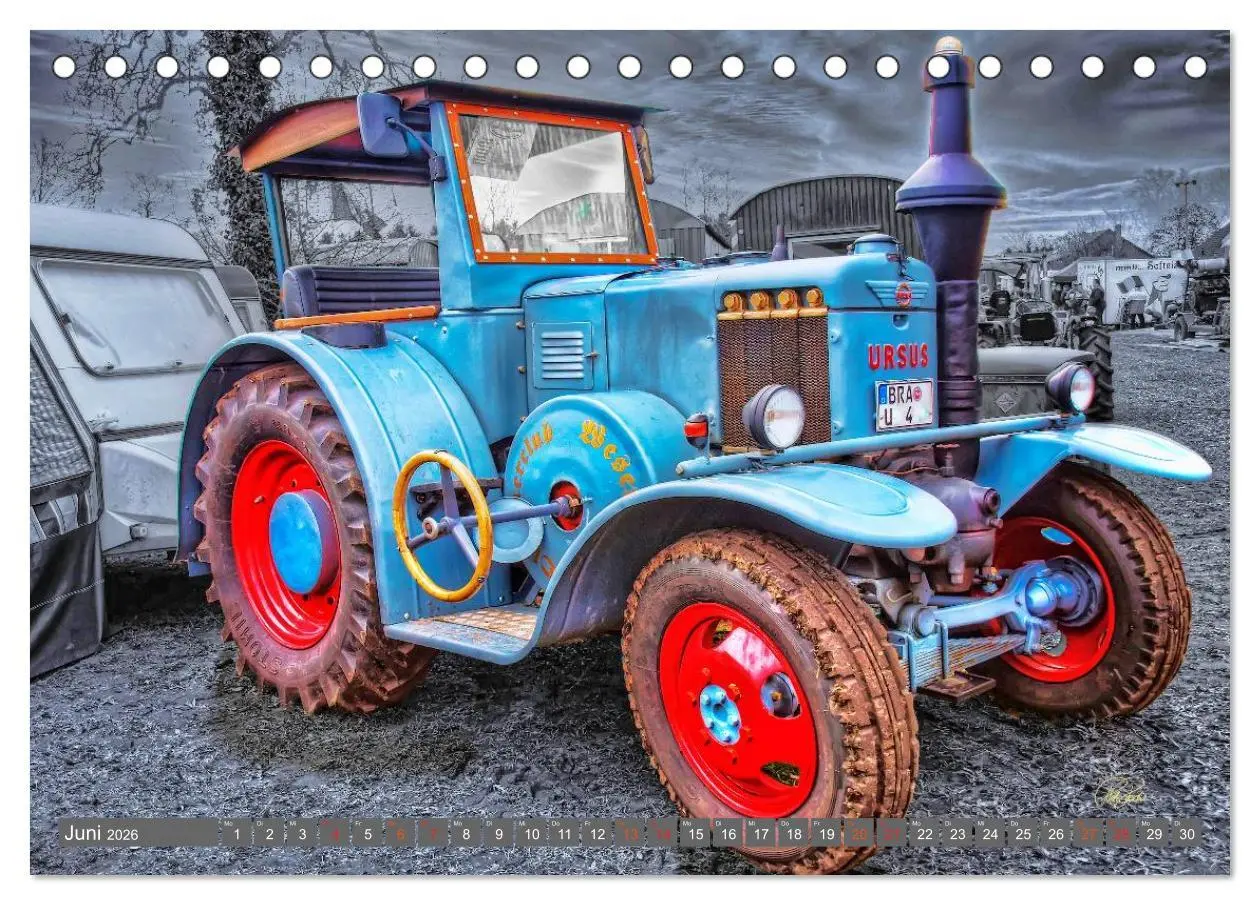 Bild: 9783516050868 | Traktoren - Oldtimer (Tischkalender 2026 DIN A5 quer), CALVENDO...