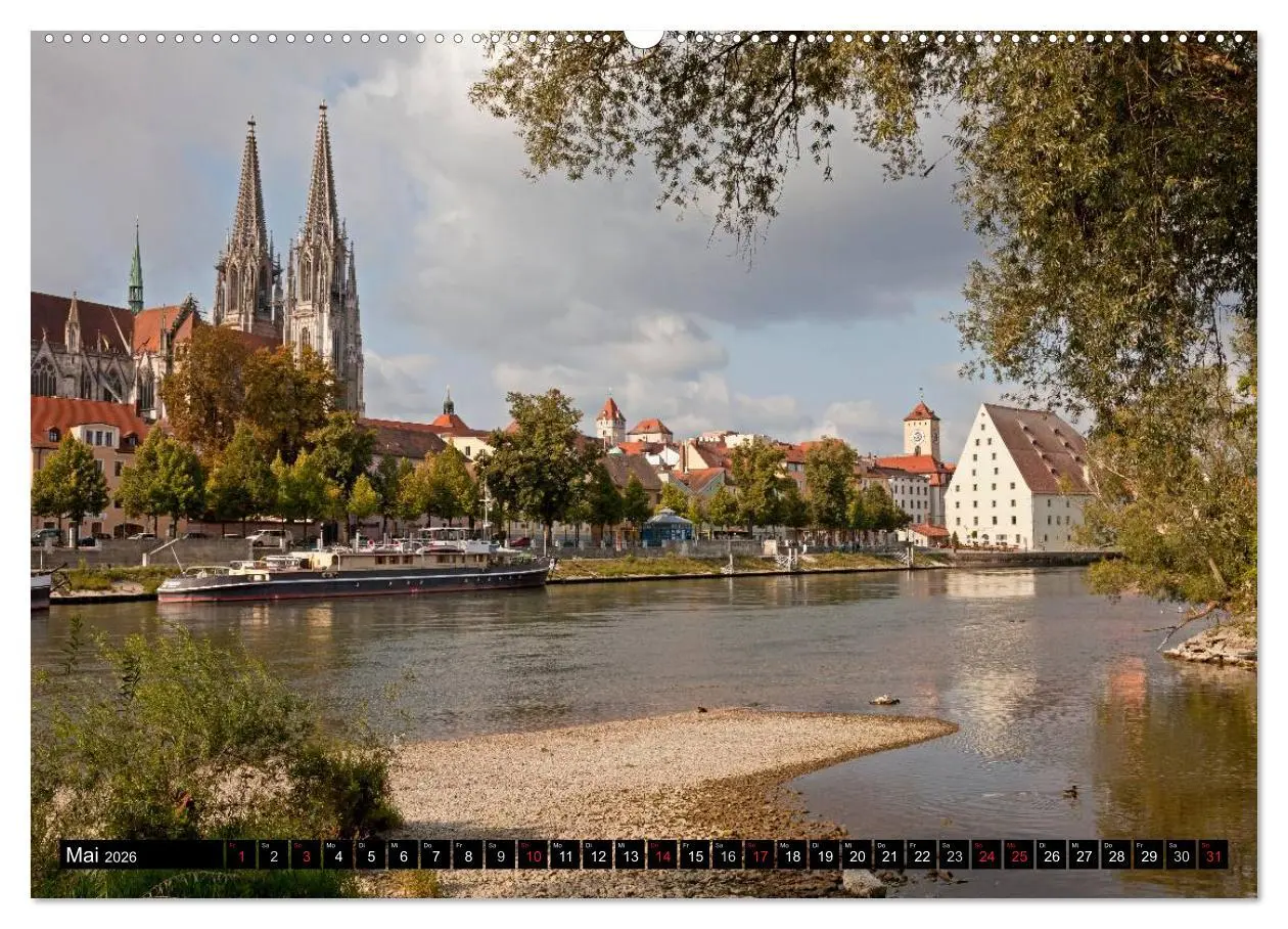 Bild: 9783516120868 | Regensburg - Bayern (Wandkalender 2026 DIN A2 quer), CALVENDO...