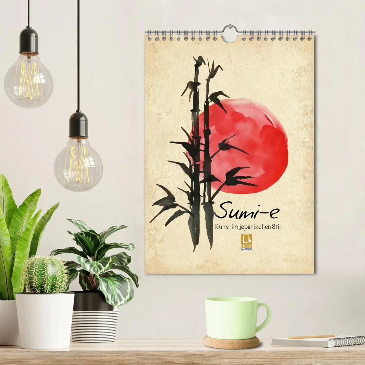 Bild: 9783516360868 | Sumi-e Kunst im japanischen Stil (Wandkalender 2026 DIN A4 hoch),...