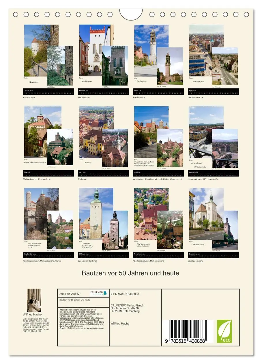 Bild: 9783516430868 | Bautzen vor 50 Jahren und heute (Wandkalender 2026 DIN A4 hoch),...