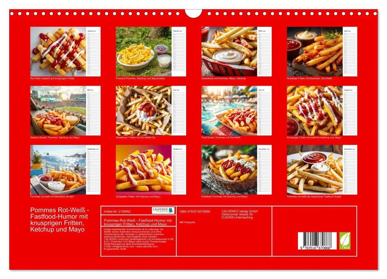 Bild: 9783516670868 | Pommes Rot-Weiß - Fastfood-Humor mit knusprigen Fritten, Ketchup...