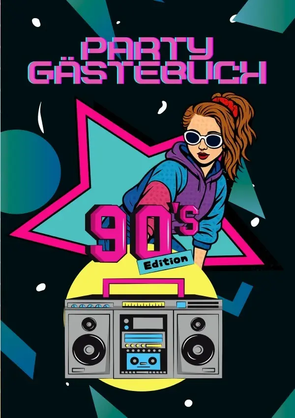 Cover: 9783565010868 | Party Gästebuch - 90's Edition | DE | Markus Sida | Taschenbuch | 2025
