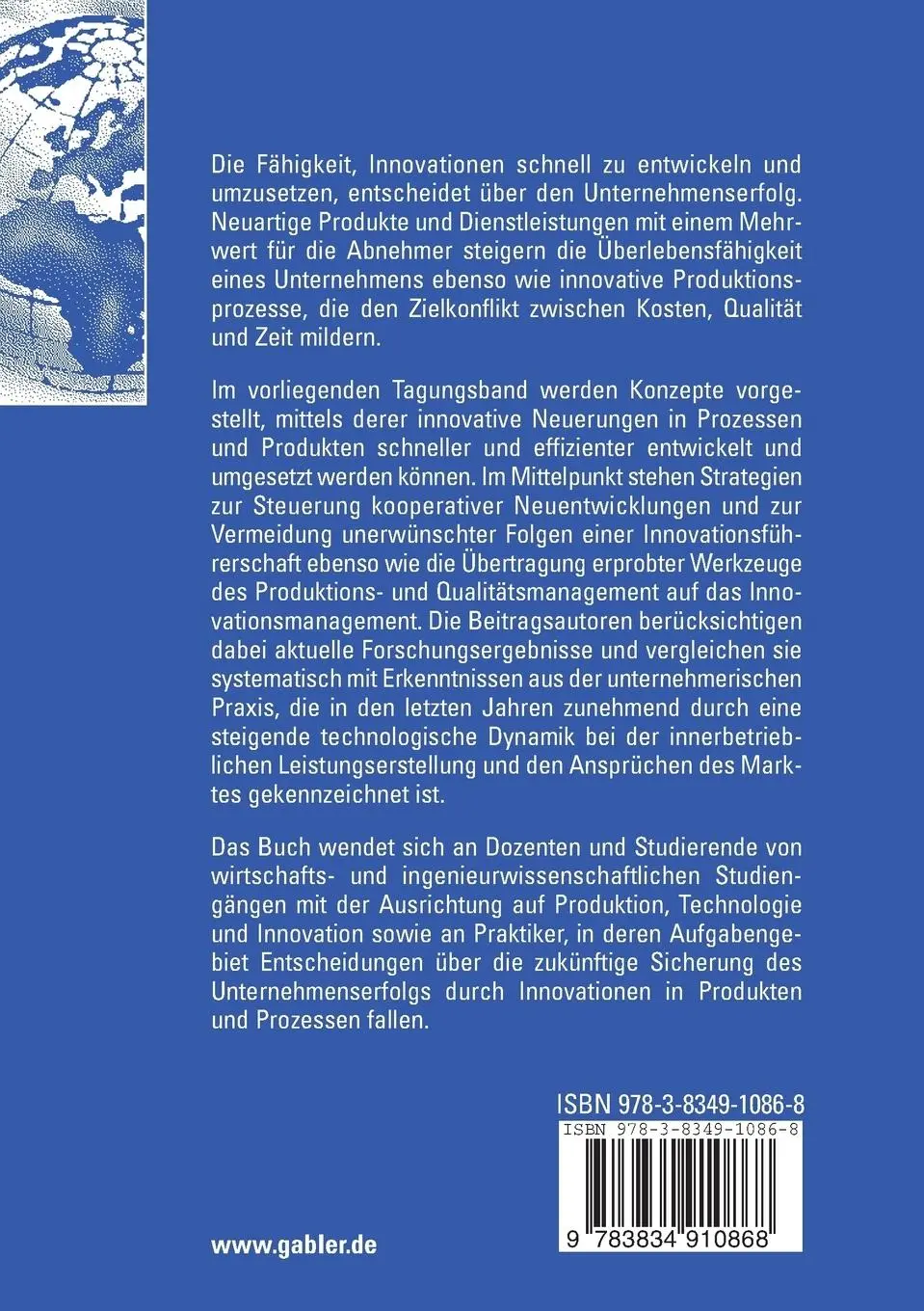 Rückseite: 9783834910868 | Produkt- und Prozessinnovationen in Wertschöpfungsketten | Specht