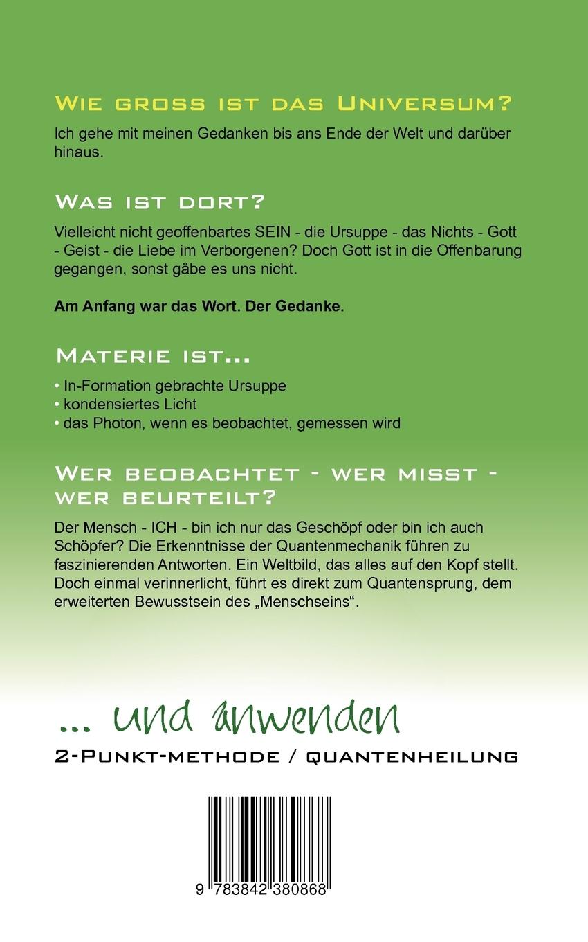 Rückseite: 9783842380868 | Quantenräume | erkennen | Frauke Kaluzinski | Taschenbuch | 88 S.