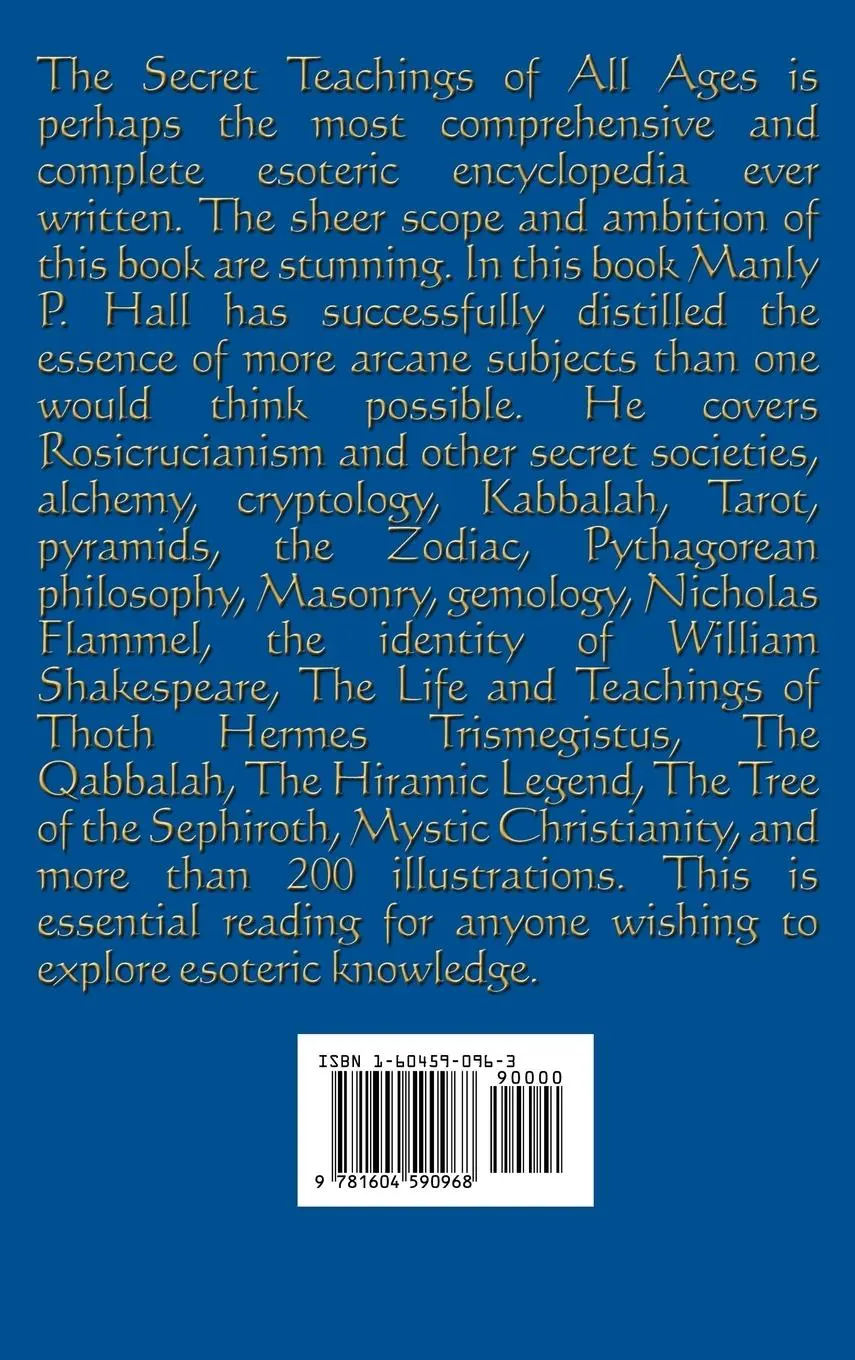 Rückseite: 9781604590968 | The Secret Teachings of All Ages | Manly P. Hall | Buch | Gebunden