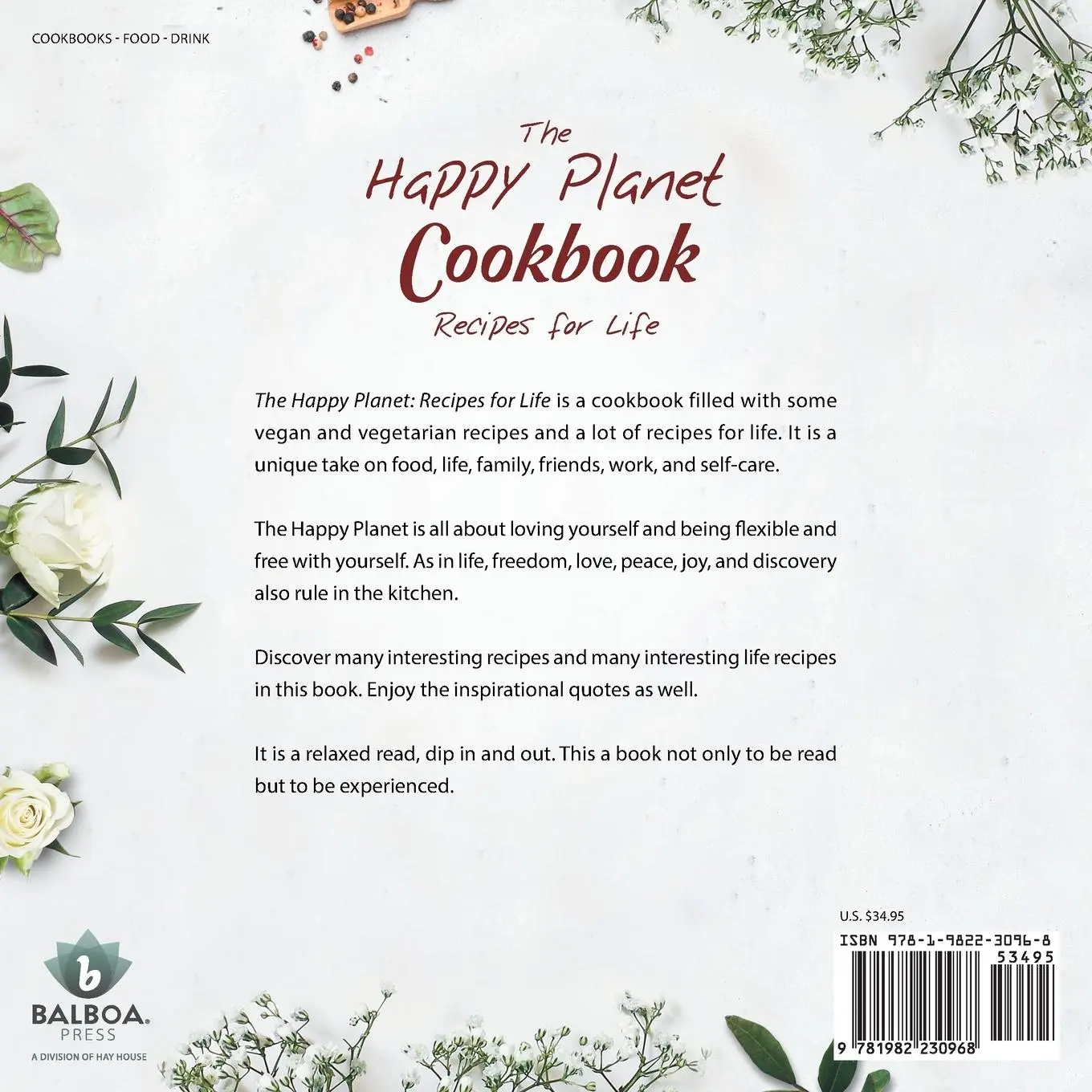 Rückseite: 9781982230968 | The Happy Planet | Cookbook Recipes for Life | Dana Karic | Buch