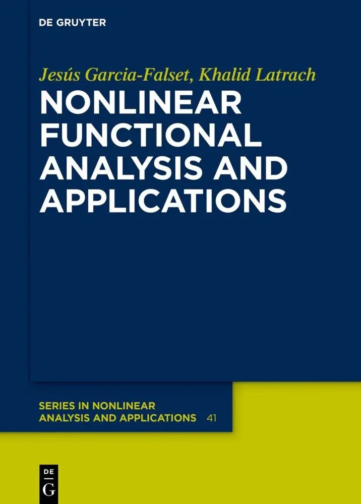 Cover: 9783111030968 | Nonlinear Functional Analysis and Applications | Garcia-Falset (u. a.)