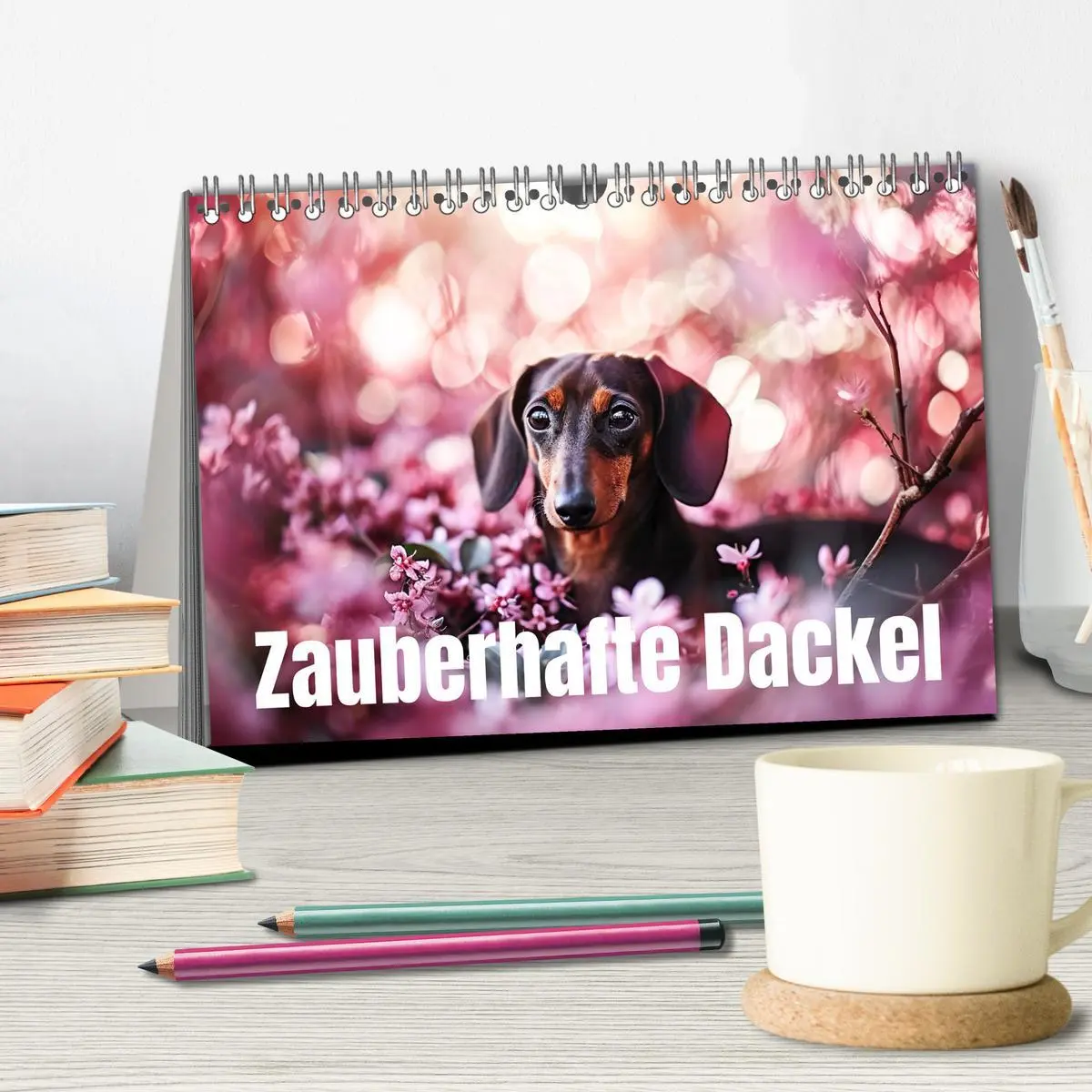 Bild: 9783457400968 | Zauberhafte Dackel (Tischkalender 2026 DIN A5 quer), CALVENDO...