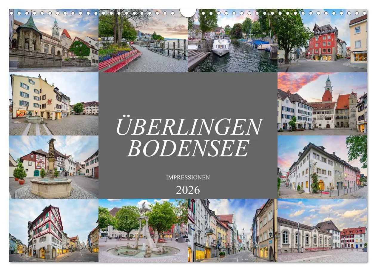 Cover: 9783457640968 | Überlingen Bodensee Impressionen (Wandkalender 2026 DIN A3 quer),...