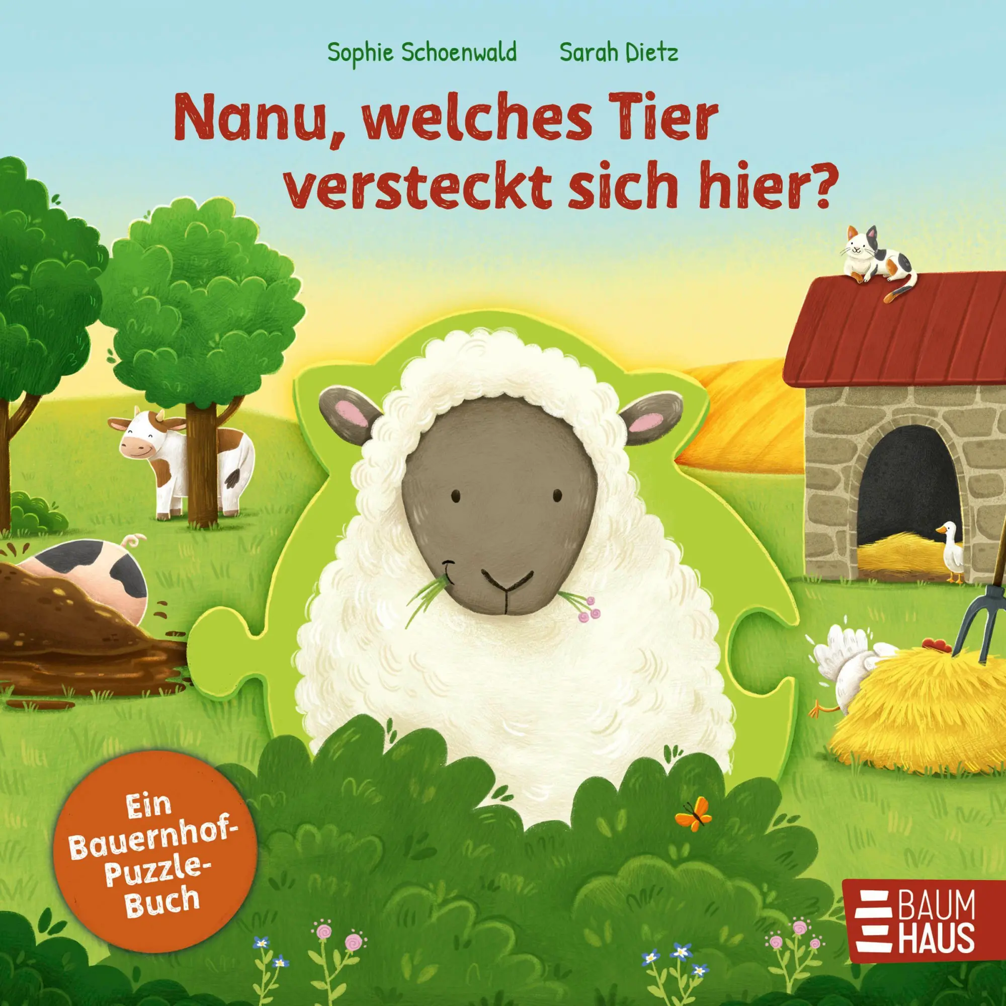 Cover: 9783833910968 | Nanu, welches Tier versteckt sich hier? Ein Bauernhof-Puzzle-Buch