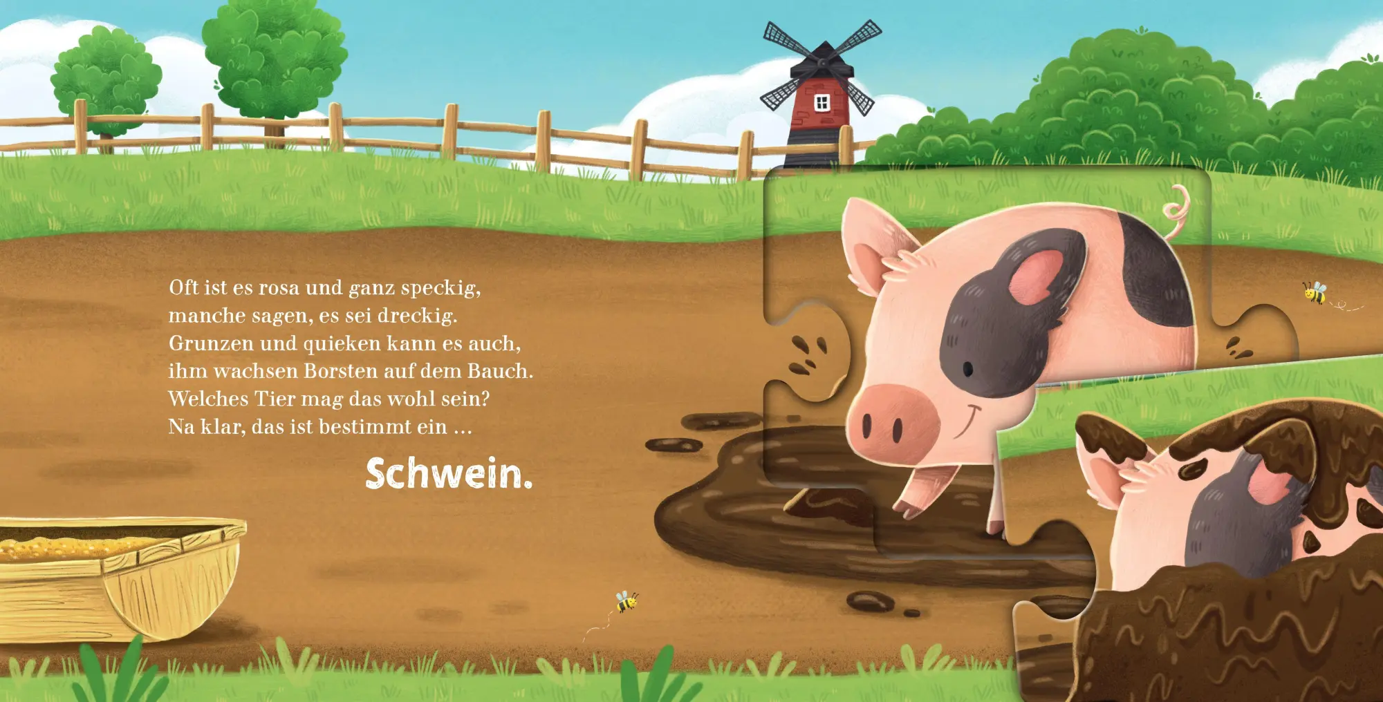 Bild: 9783833910968 | Nanu, welches Tier versteckt sich hier? Ein Bauernhof-Puzzle-Buch