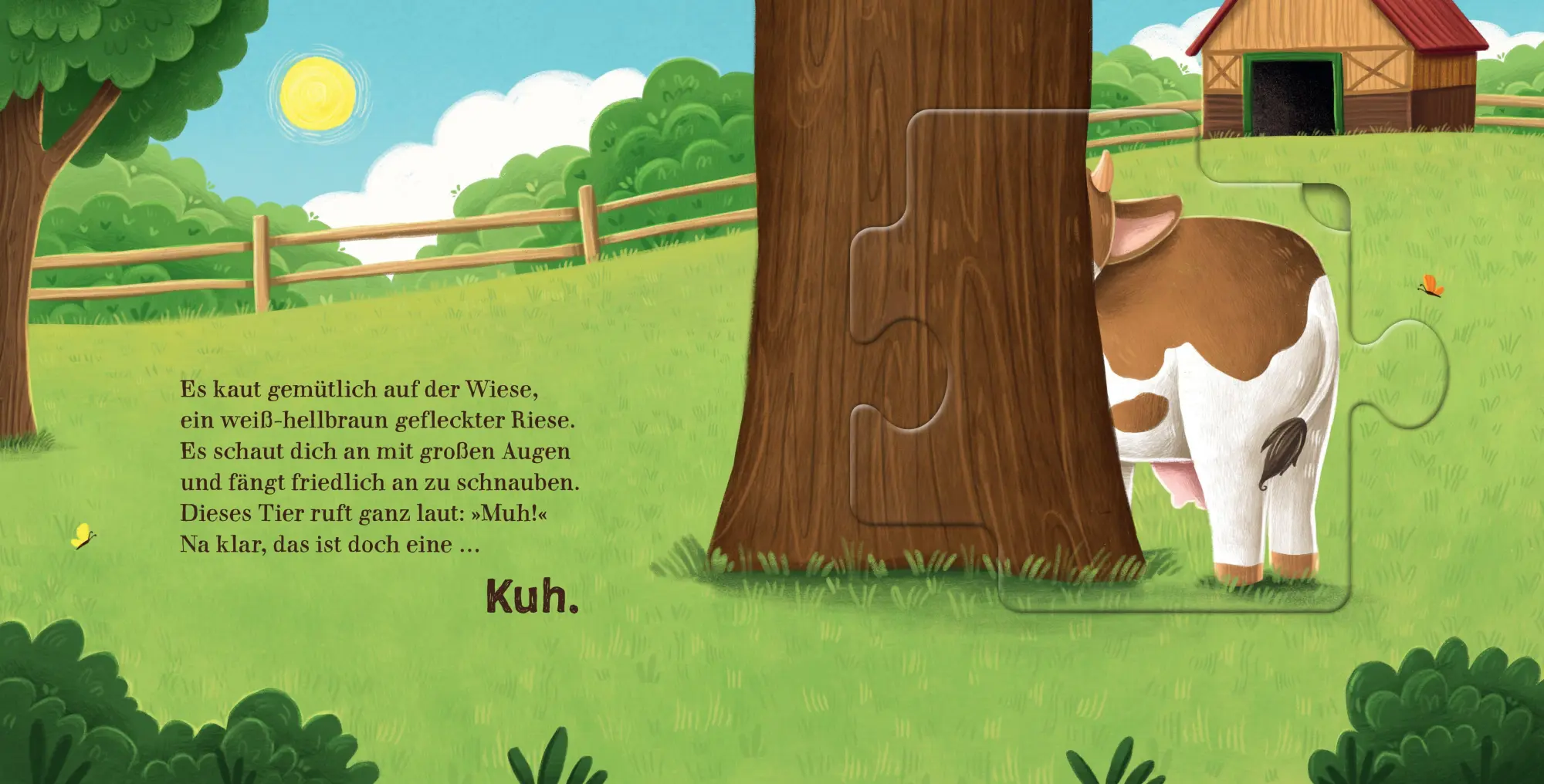 Bild: 9783833910968 | Nanu, welches Tier versteckt sich hier? Ein Bauernhof-Puzzle-Buch
