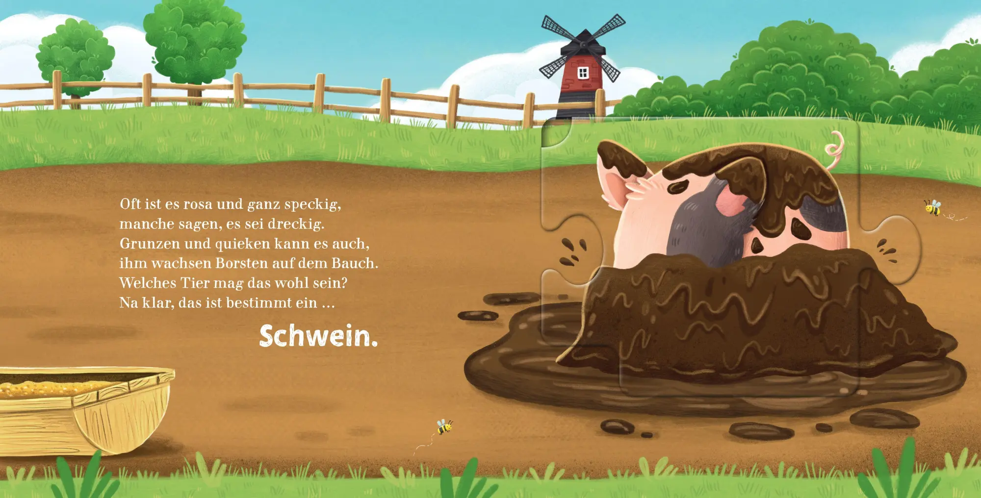 Bild: 9783833910968 | Nanu, welches Tier versteckt sich hier? Ein Bauernhof-Puzzle-Buch