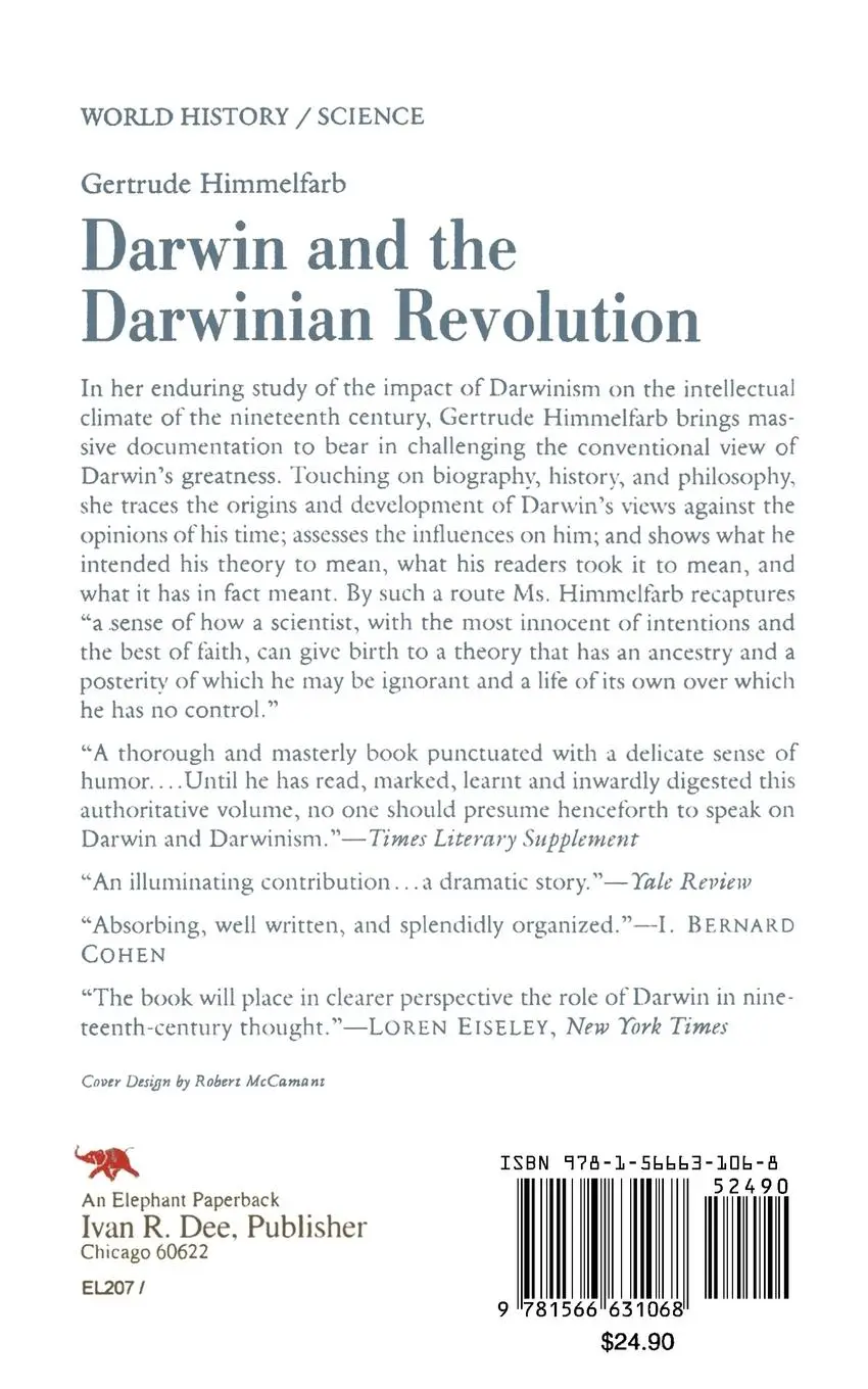 Rückseite: 9781566631068 | Darwin and the Darwinian Revolution | Gertrude Himmelfarb | Buch