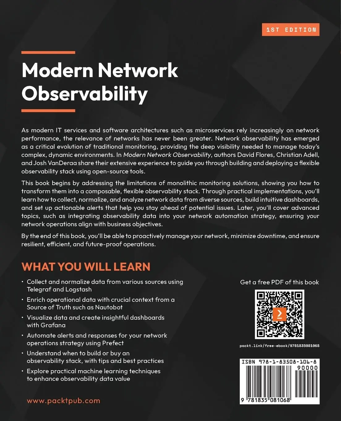 Rückseite: 9781835081068 | Modern Network Observability | David Flores (u. a.) | Taschenbuch