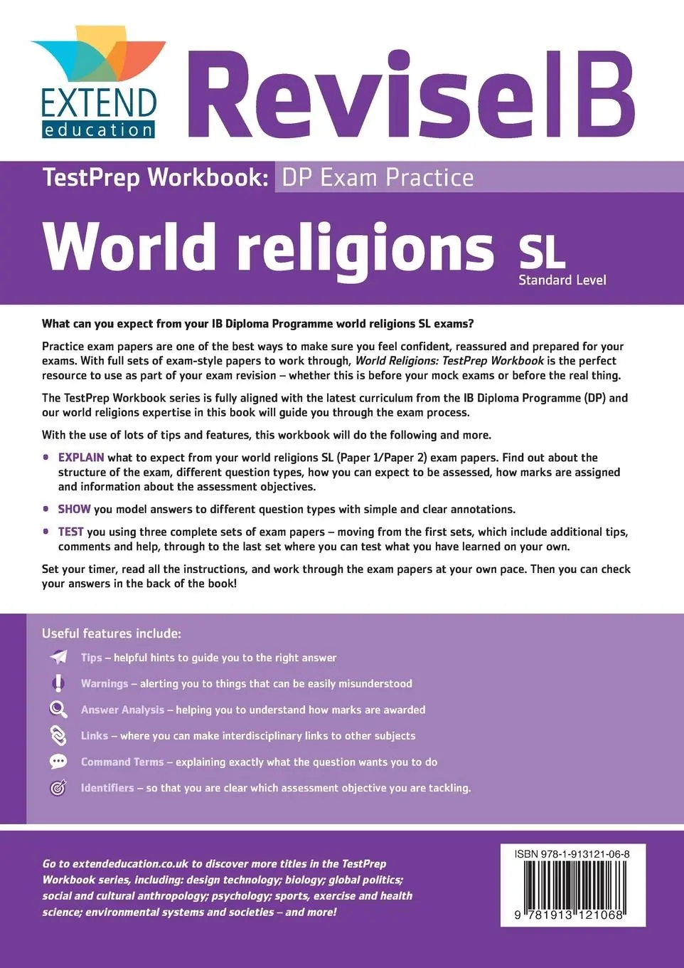 Rückseite: 9781913121068 | World Religions (SL) | Revise IB TestPrep Workbook | Beder (u. a.)