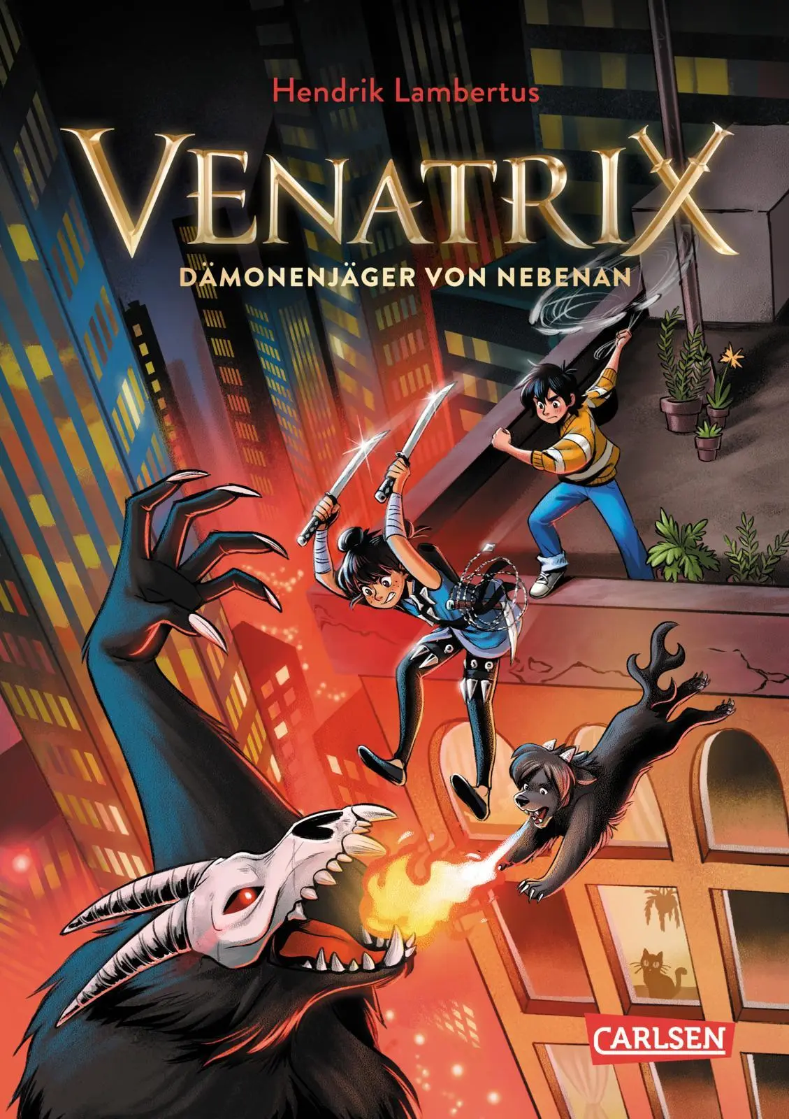 Cover: 9783551651068 | Venatrix 1: Venatrix - Dämonenjäger von nebenan | Hendrik Lambertus