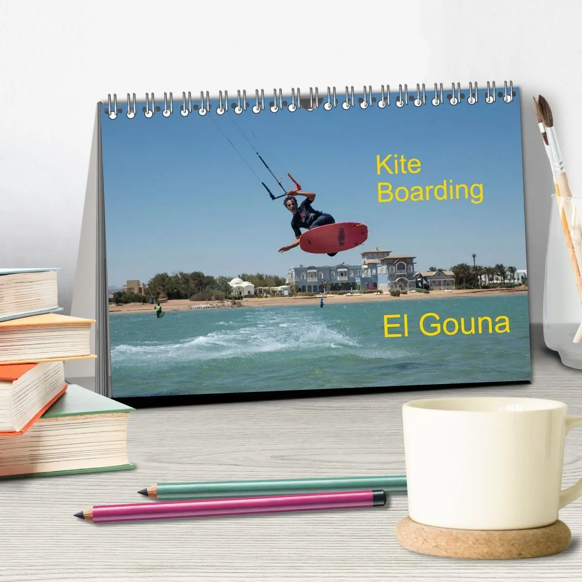 Bild: 9783569401068 | Kite Boarding El Gouna (Tischkalender 2027 DIN A5 quer), CALVENDO...