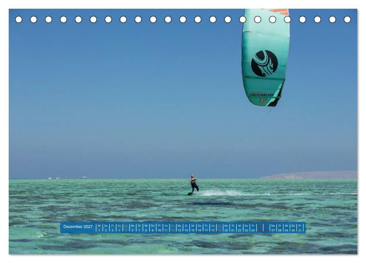 Bild: 9783569401068 | Kite Boarding El Gouna (Tischkalender 2027 DIN A5 quer), CALVENDO...