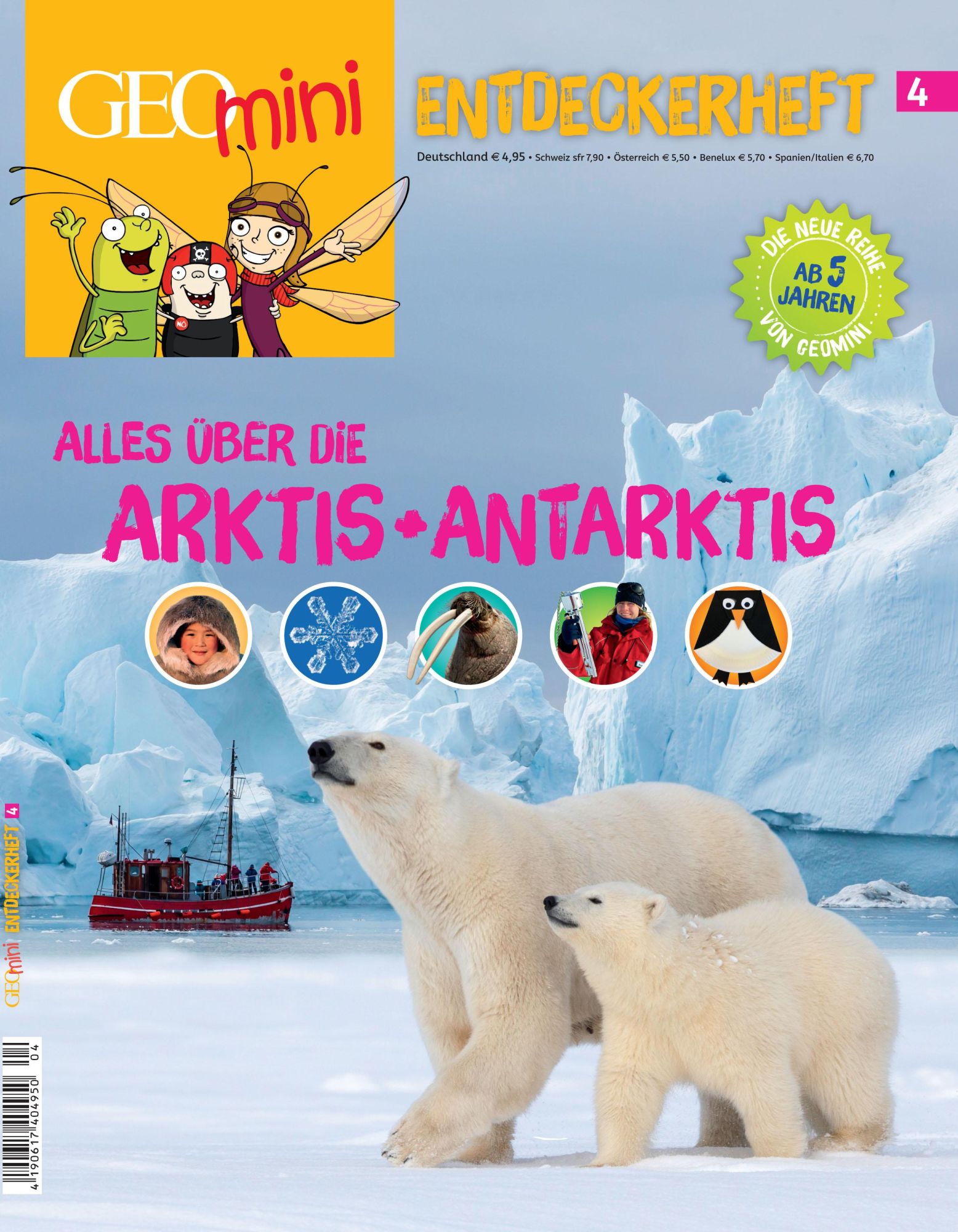 Cover: 9783652011068 | GEO mini Entdeckerheft 4/2016 - Alles über die Arktis + Antarktis