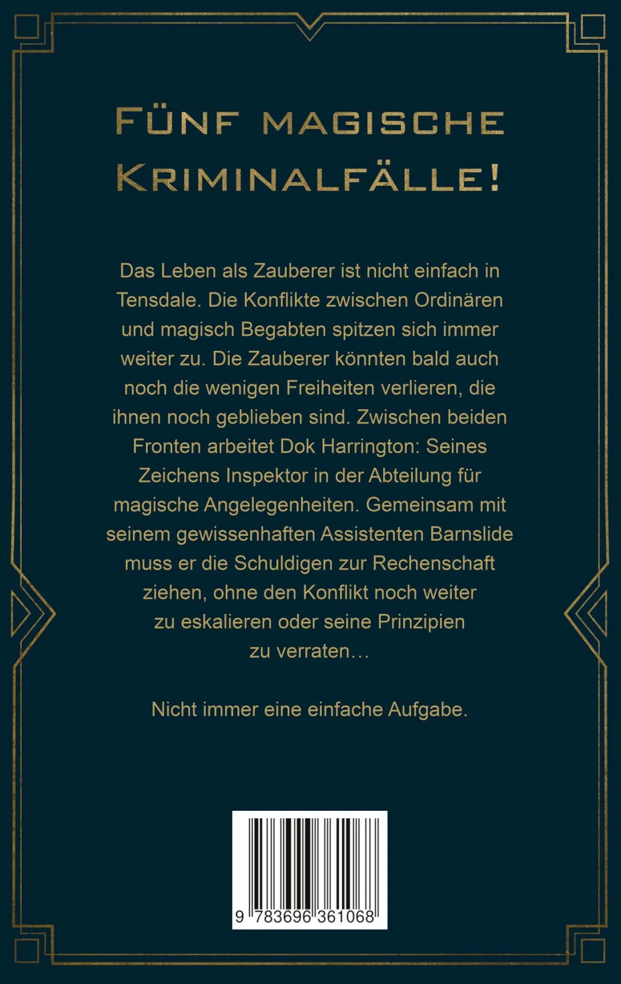 Rückseite: 9783696361068 | Harringtons magische Fälle | ein Tensdale Roman | Julian Rothenaicher