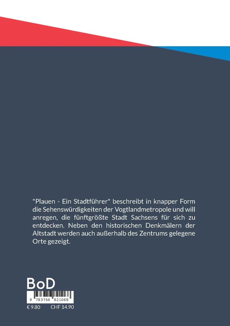 Rückseite: 9783756821068 | Plauen | Ein Stadtführer | Wolfgang Jung | Taschenbuch | Paperback