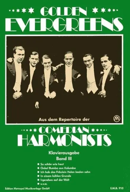 Cover: 9795016391068 | Comedian Harmonists | Golden Evergreens für Gesang und Klavier | Buch