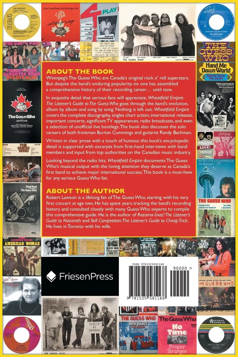 Rückseite: 9781525581168 | Wheatfield Empire | The Listener's Guide to The Guess Who | Lawson