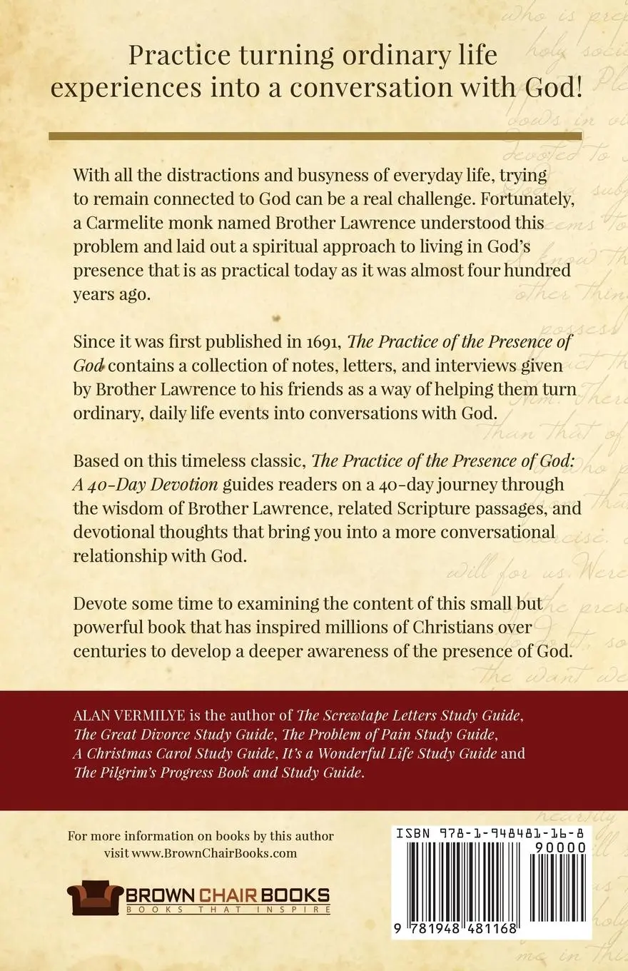 Rückseite: 9781948481168 | The Practice of the Presence of God | Alan Vermilye (u. a.) | Buch