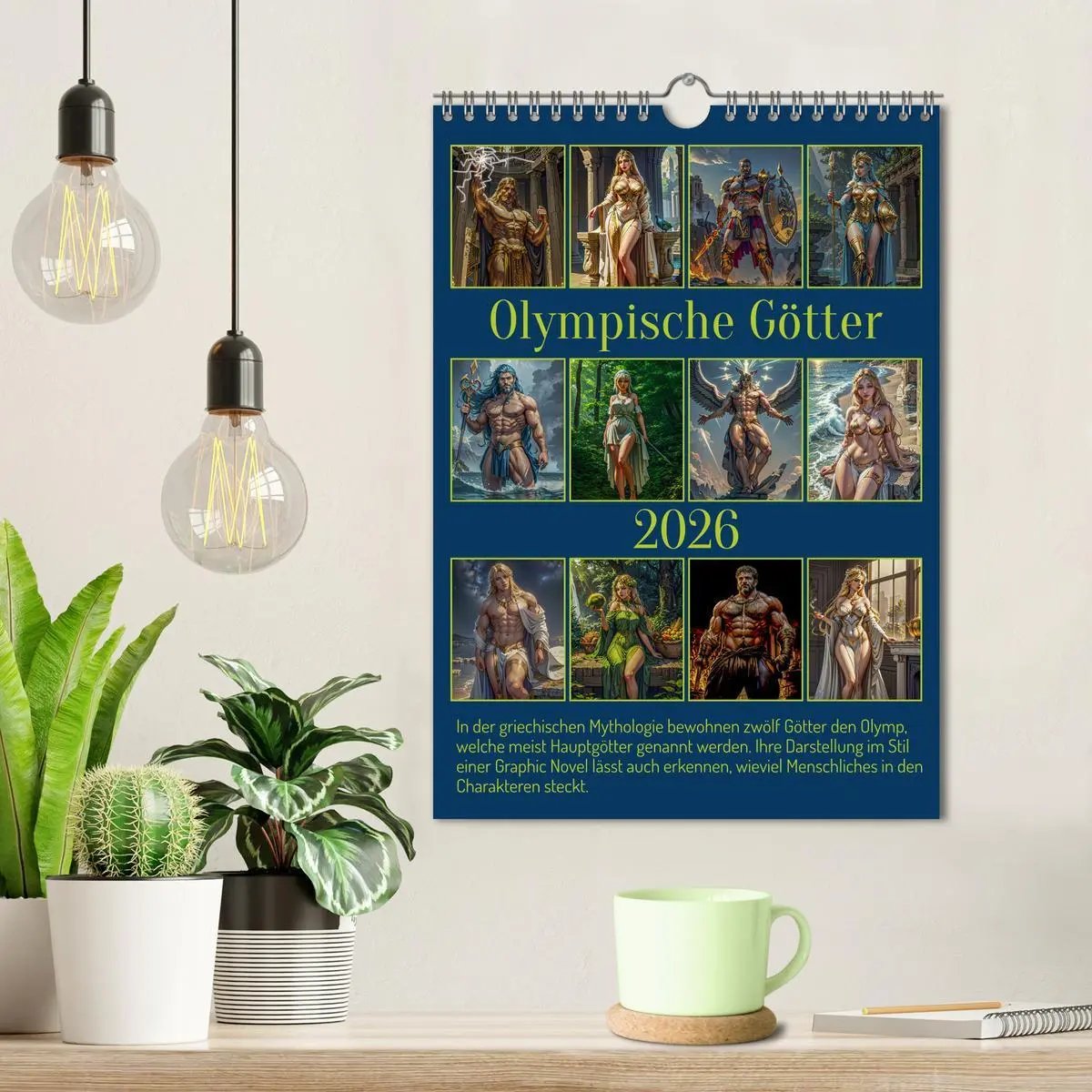 Bild: 9783516301168 | Olympische Götter (Wandkalender 2026 DIN A4 hoch), CALVENDO...