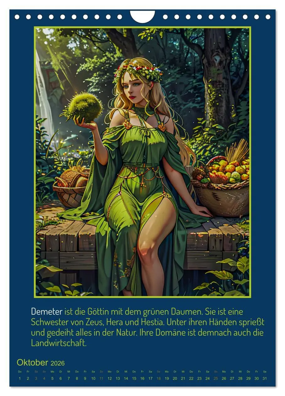 Bild: 9783516301168 | Olympische Götter (Wandkalender 2026 DIN A4 hoch), CALVENDO...