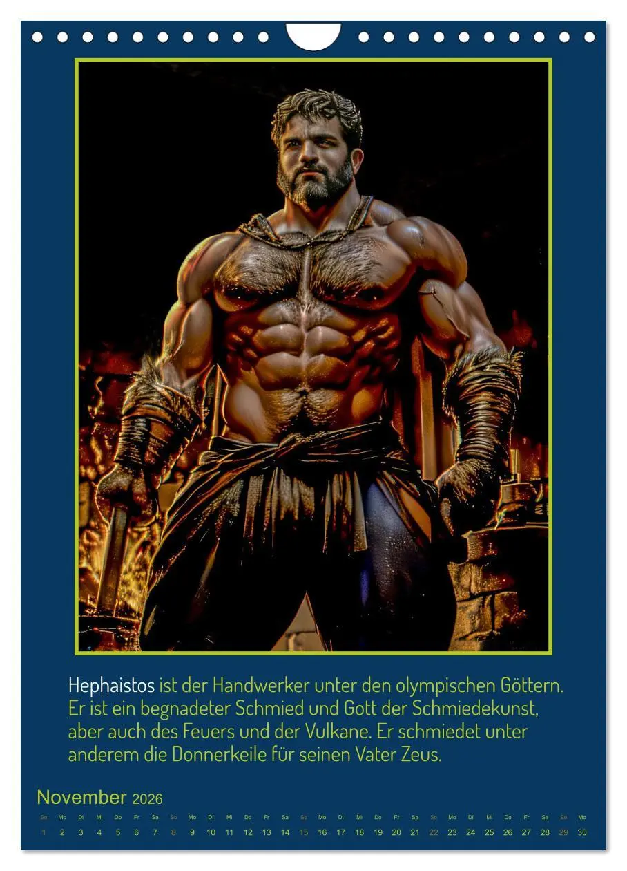 Bild: 9783516301168 | Olympische Götter (Wandkalender 2026 DIN A4 hoch), CALVENDO...