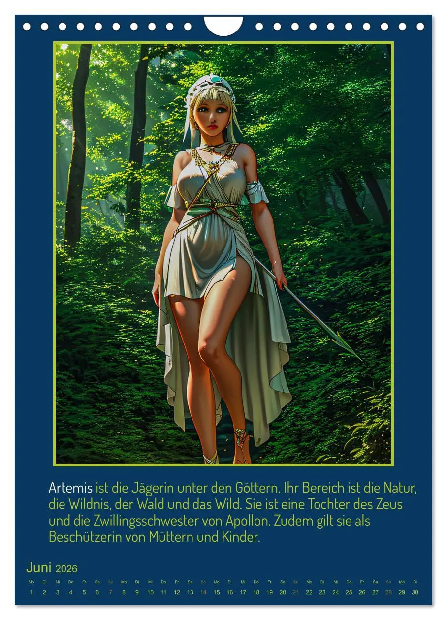 Bild: 9783516301168 | Olympische Götter (Wandkalender 2026 DIN A4 hoch), CALVENDO...