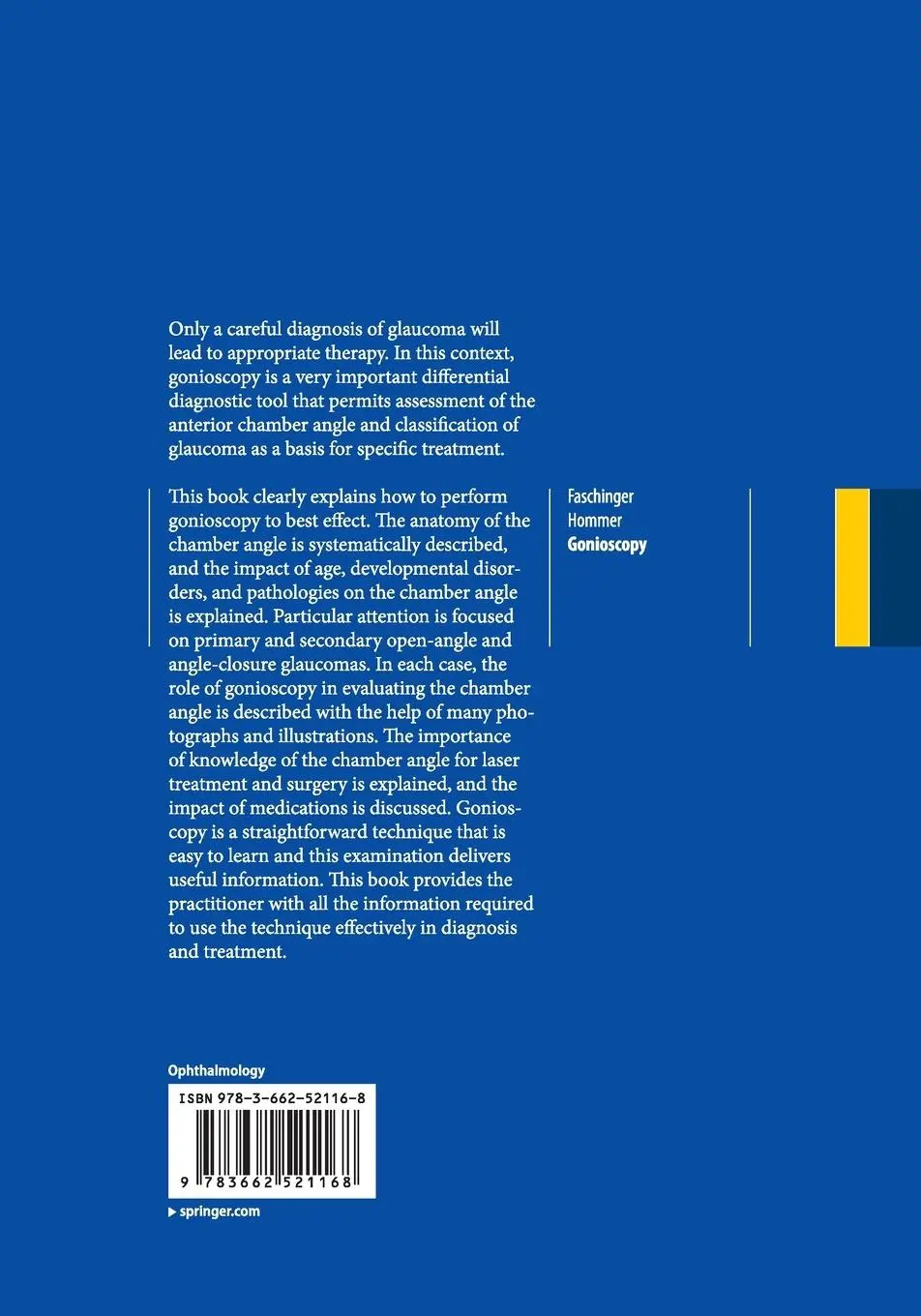 Rückseite: 9783662521168 | Gonioscopy | Anton Hommer (u. a.) | Taschenbuch | xviii | Englisch